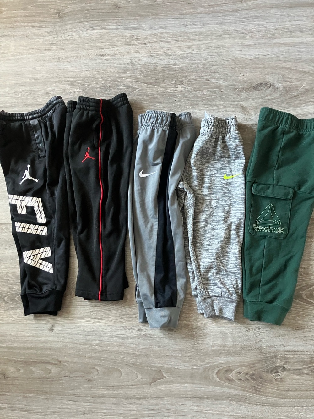 JORDAN/ NIKE/ REEBOK Toddler Boys Sweatpants | Bundle of Five | 3-4T